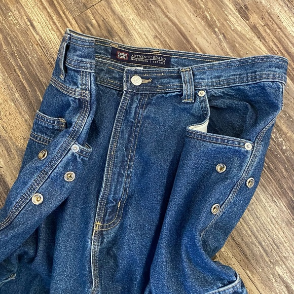 Vintage 1990s Cyber Grunge Baggy Leg Jeans Size 36x30 - Picture 5 of 8